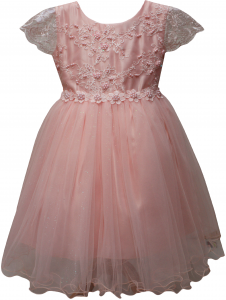 GIRLS CASUAL DRESSES (0232319) BLUSH PINK